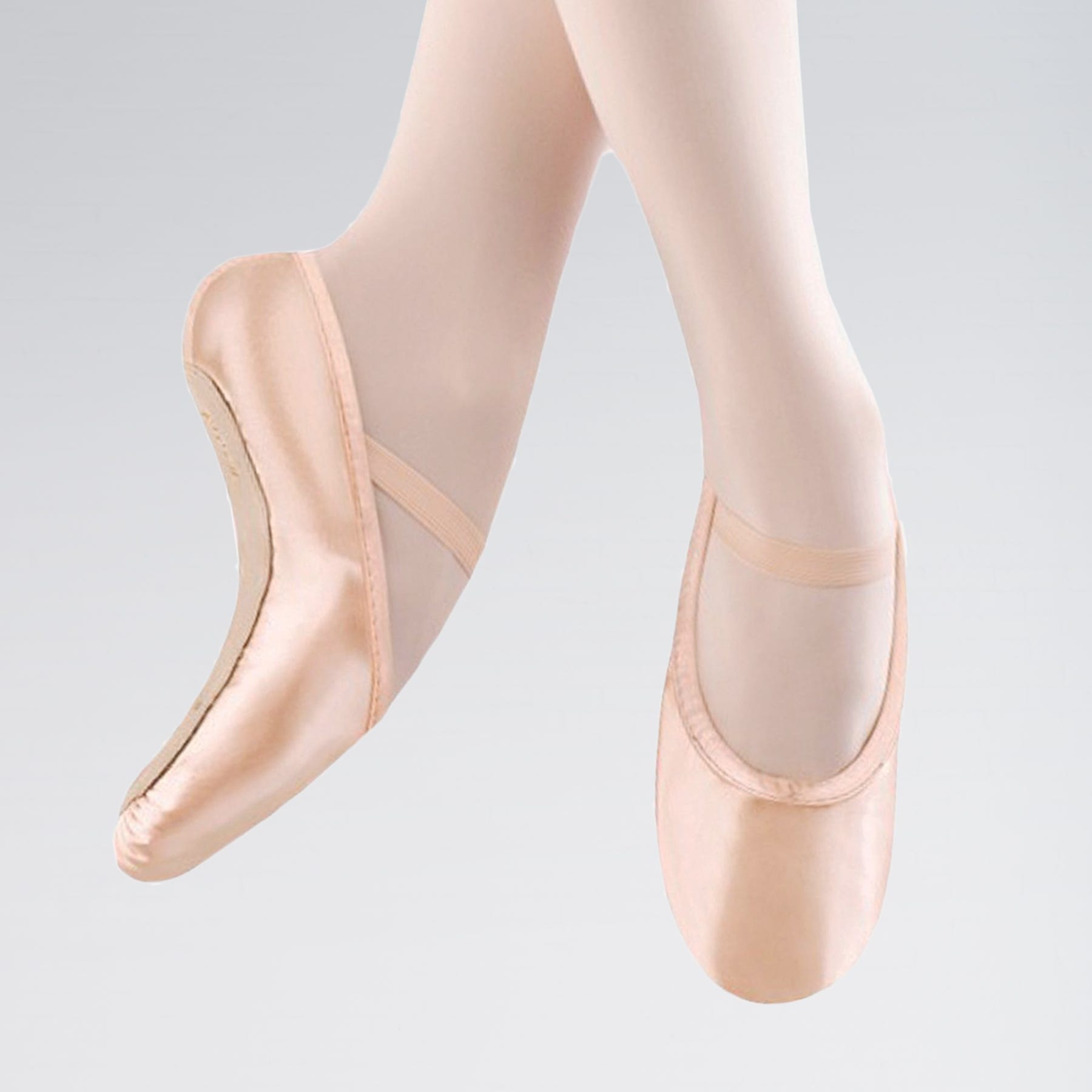 satin ballet shoes with ribbons